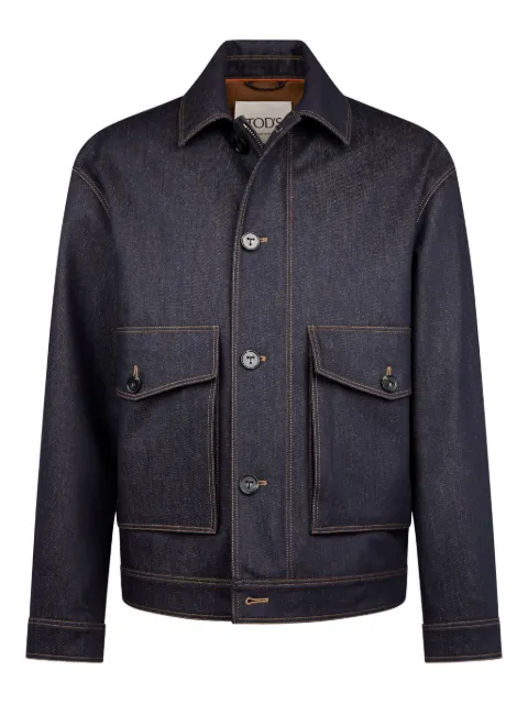Tod's maxi-pockets denim jacket