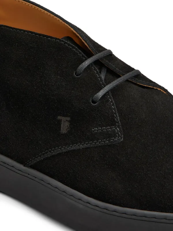 Tod's スエード デザートブーツ | ブラック | FARFETCH JP