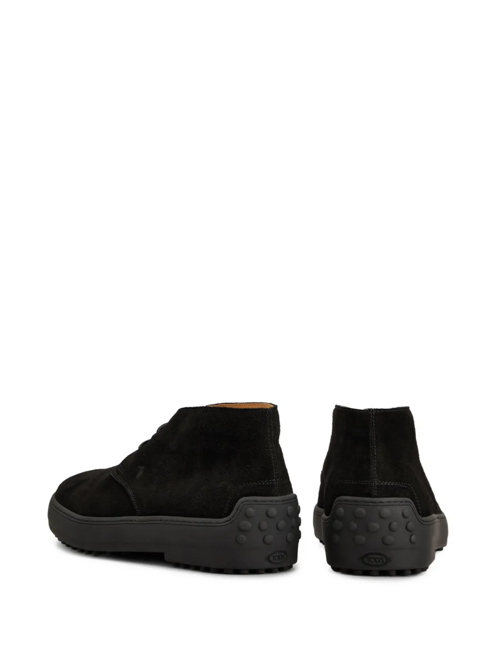 Tod's Suede Desert Boots In Black
