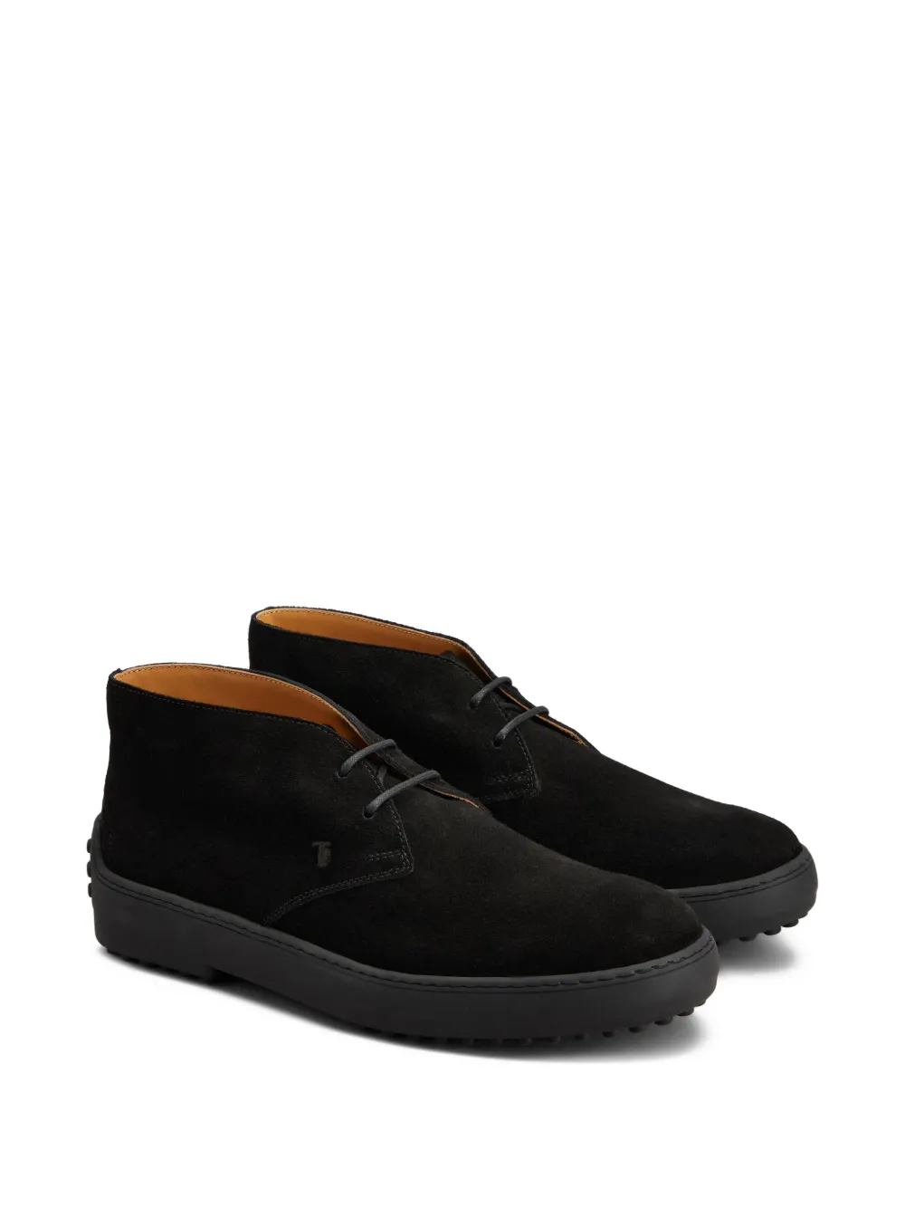 Tod's Suede Desert Boots In Black