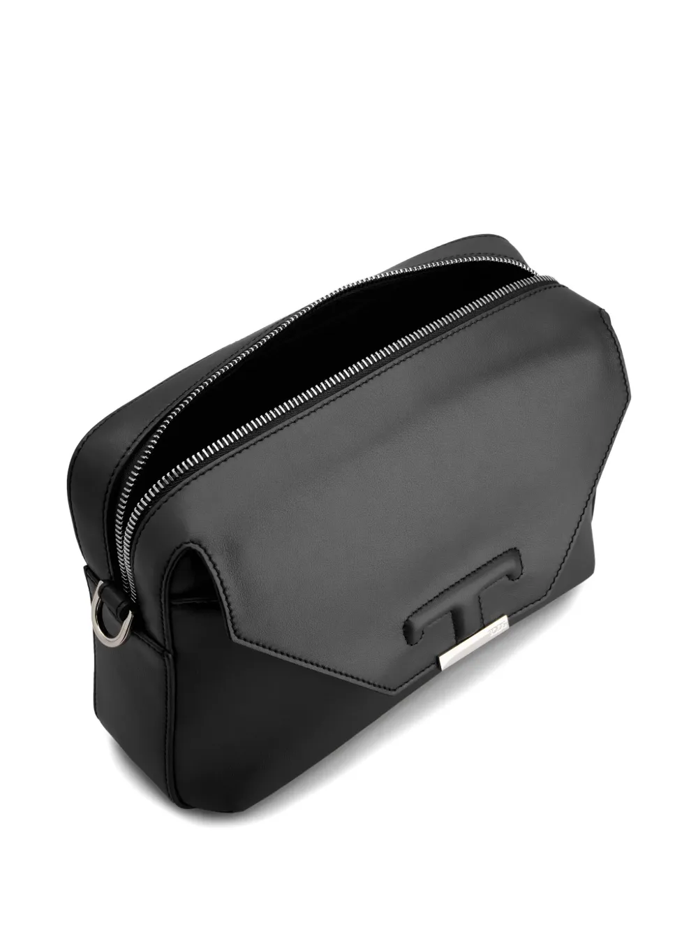 Tod's Schoudertas met T-logo Zwart