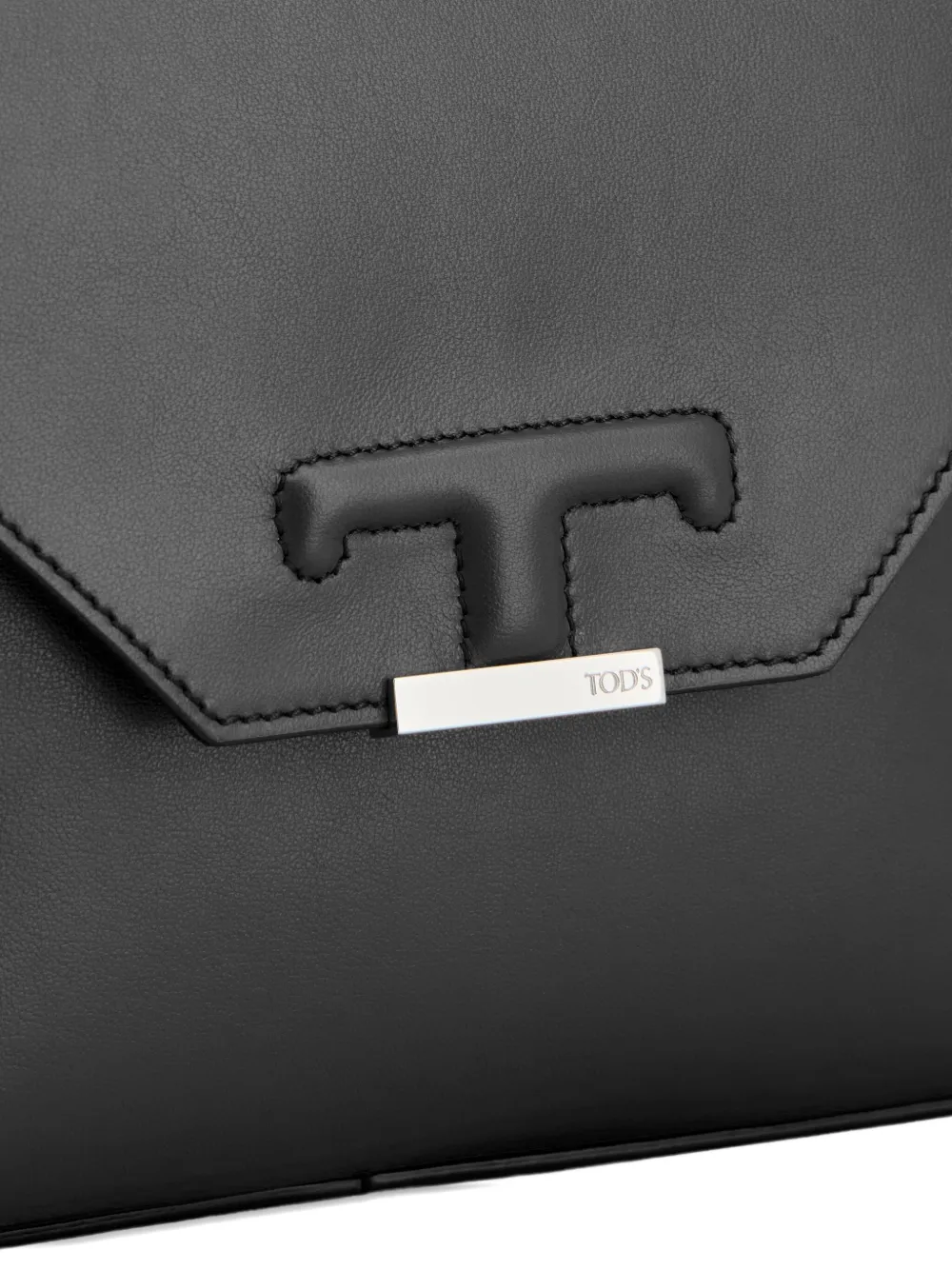 Tod's Schoudertas met T-logo Zwart