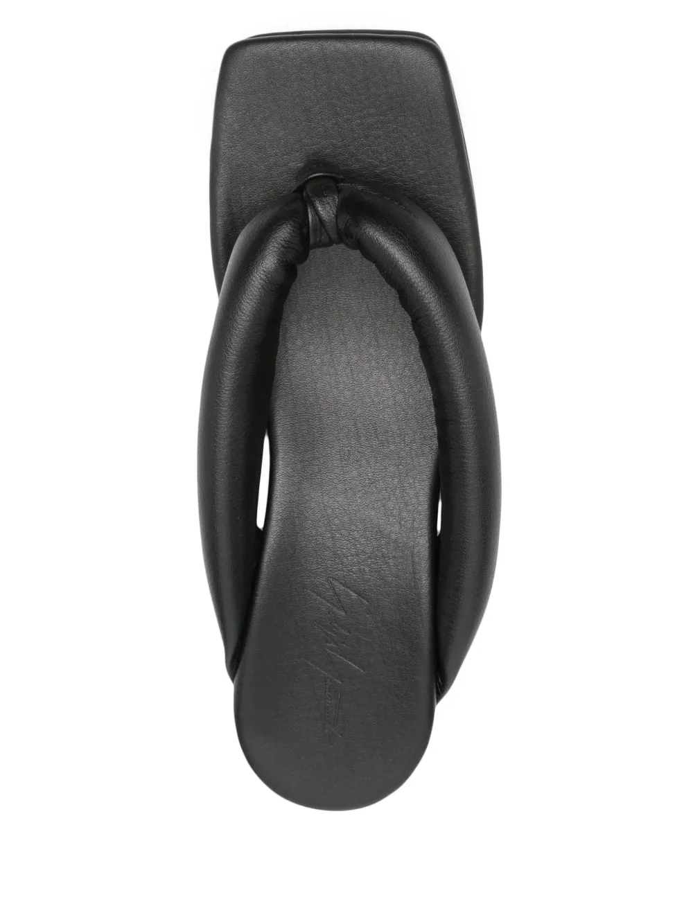 Yohji Yamamoto 40 mm Geta sandalen Zwart