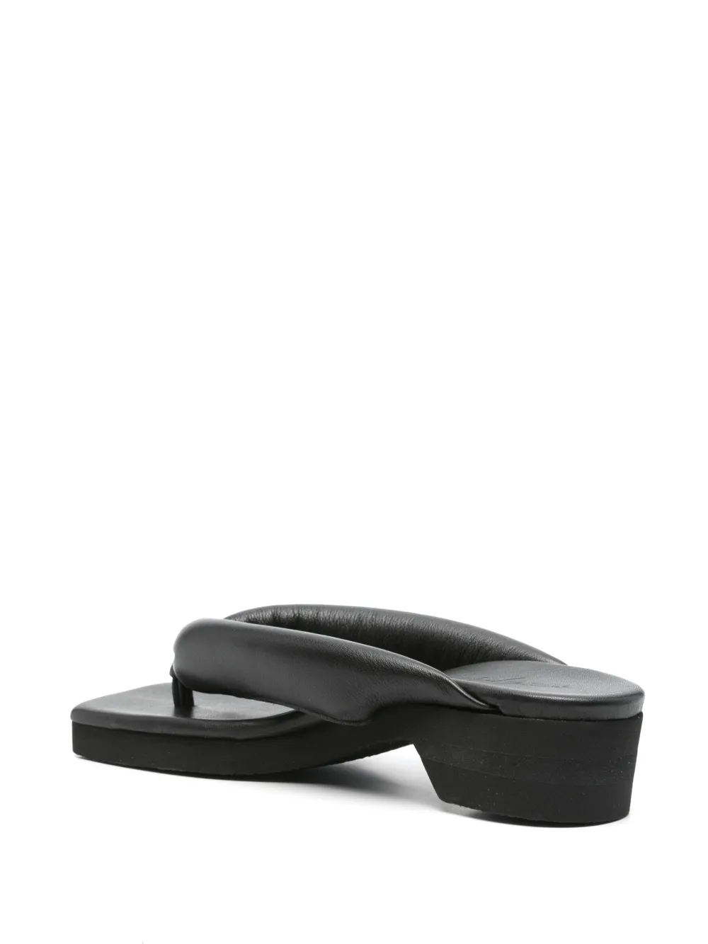 Yohji Yamamoto 40 mm Geta sandalen Zwart