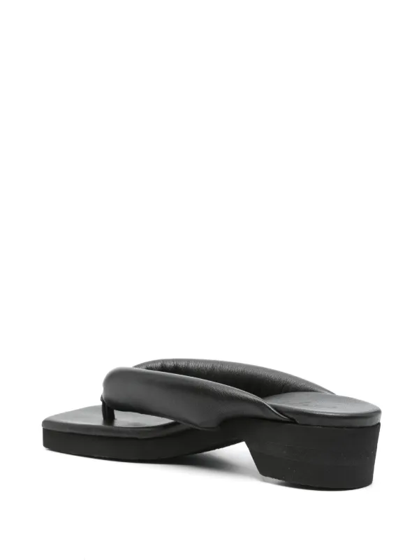 Yohji Yamamoto 40mm Geta Sandals | Black | FARFETCH
