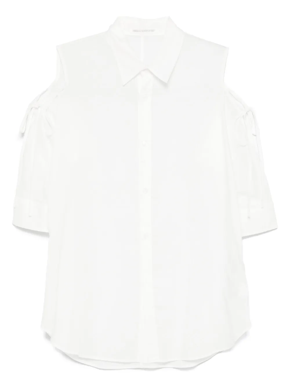 Yohji Yamamoto Uitgesneden blouse Wit