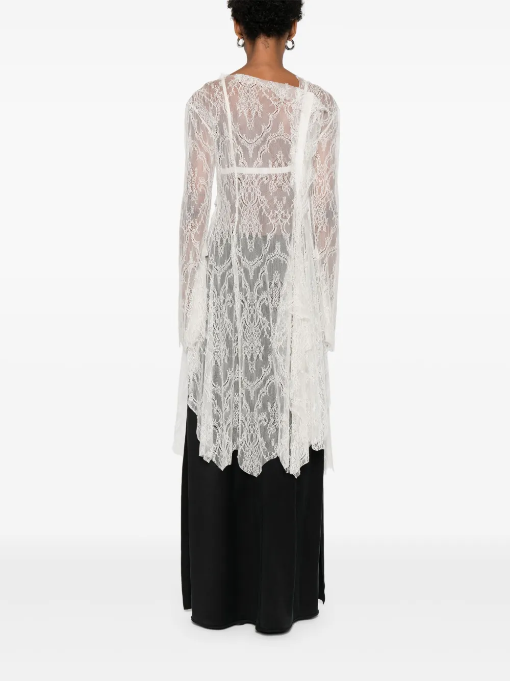Yohji Yamamoto Top van kant Wit
