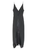 YEHUAFAN layered maxi dress - Grey