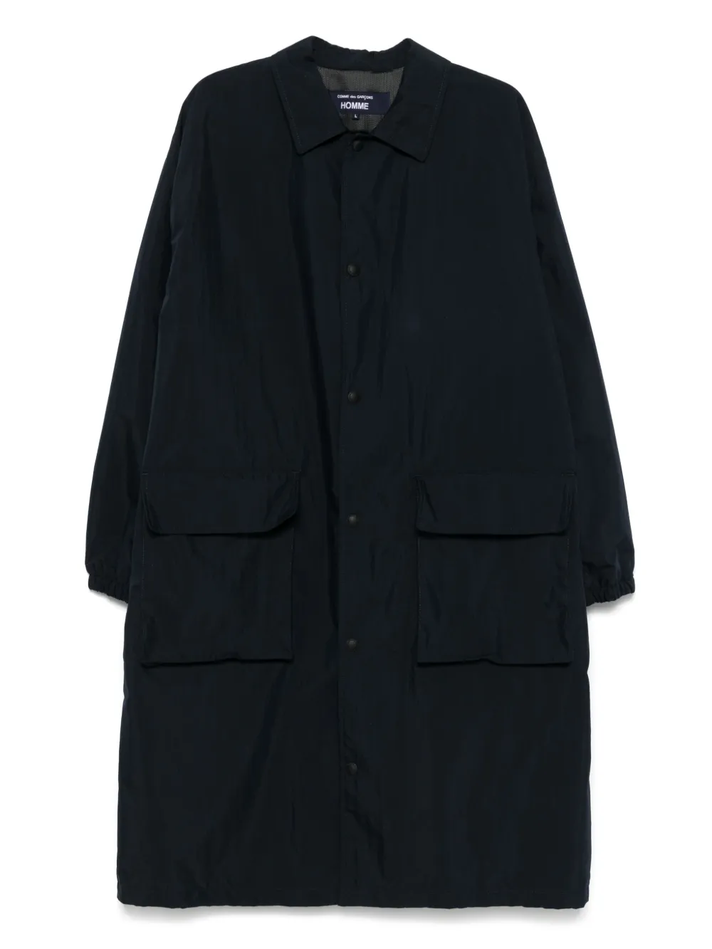 Comme des Garçons Homme Jas met enkele rij knopen Blauw