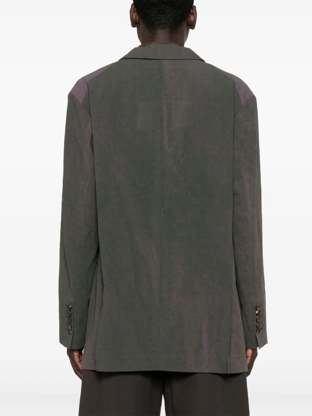 Ziggy Chen Blazer met enkele rij knopen Grijs