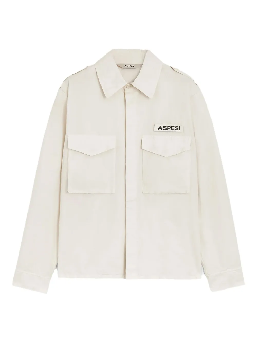 ASPESI patch-pocket shirt Beige