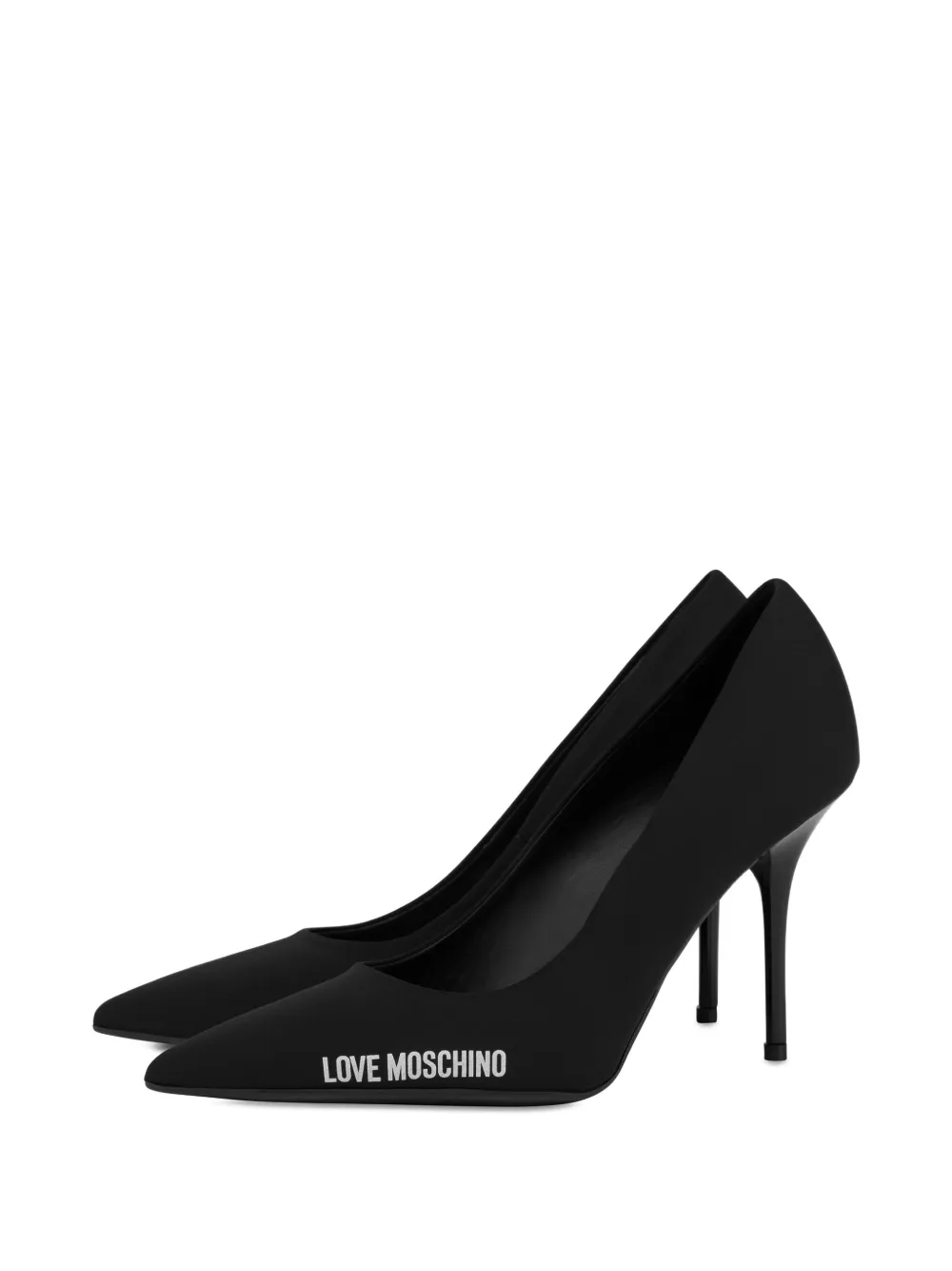 Love Moschino logo-print pumps Black