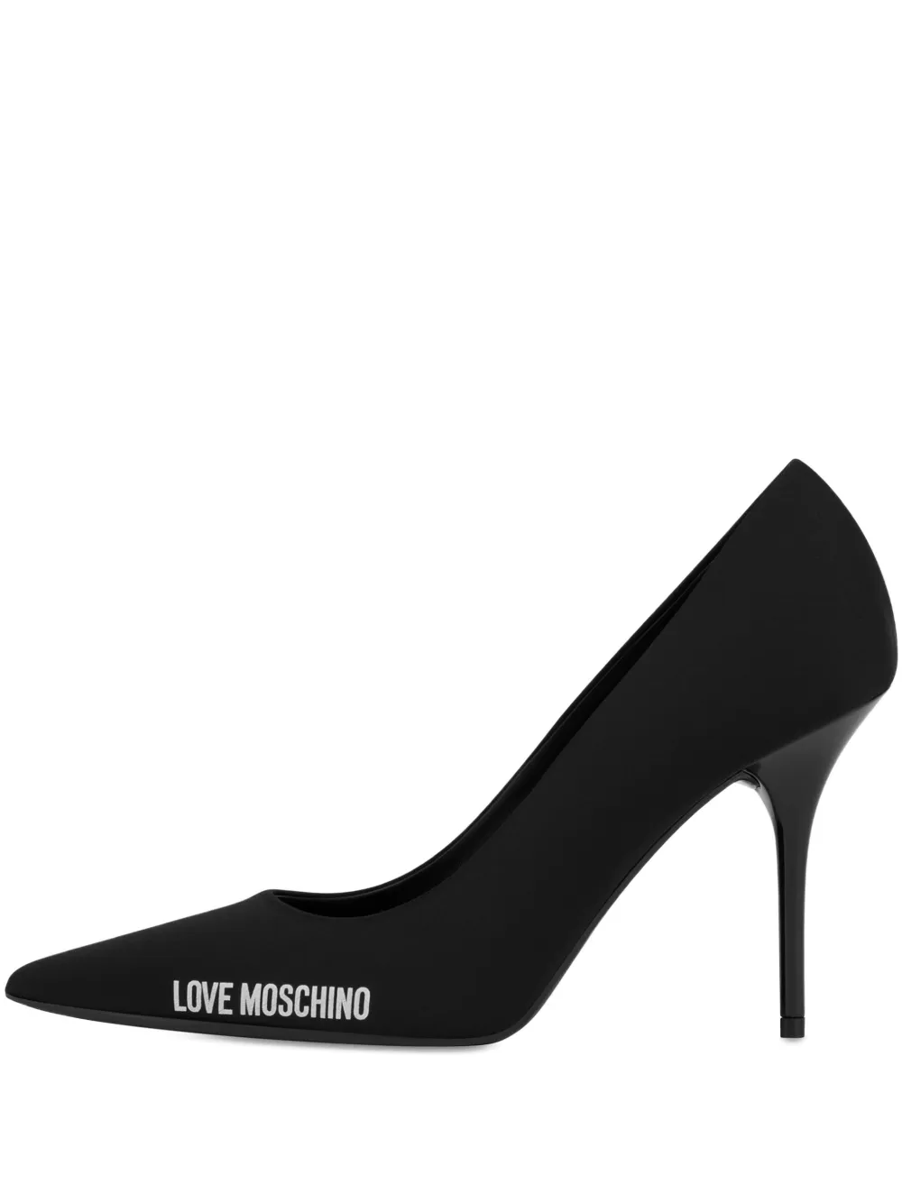 Love Moschino logo-print pumps Black