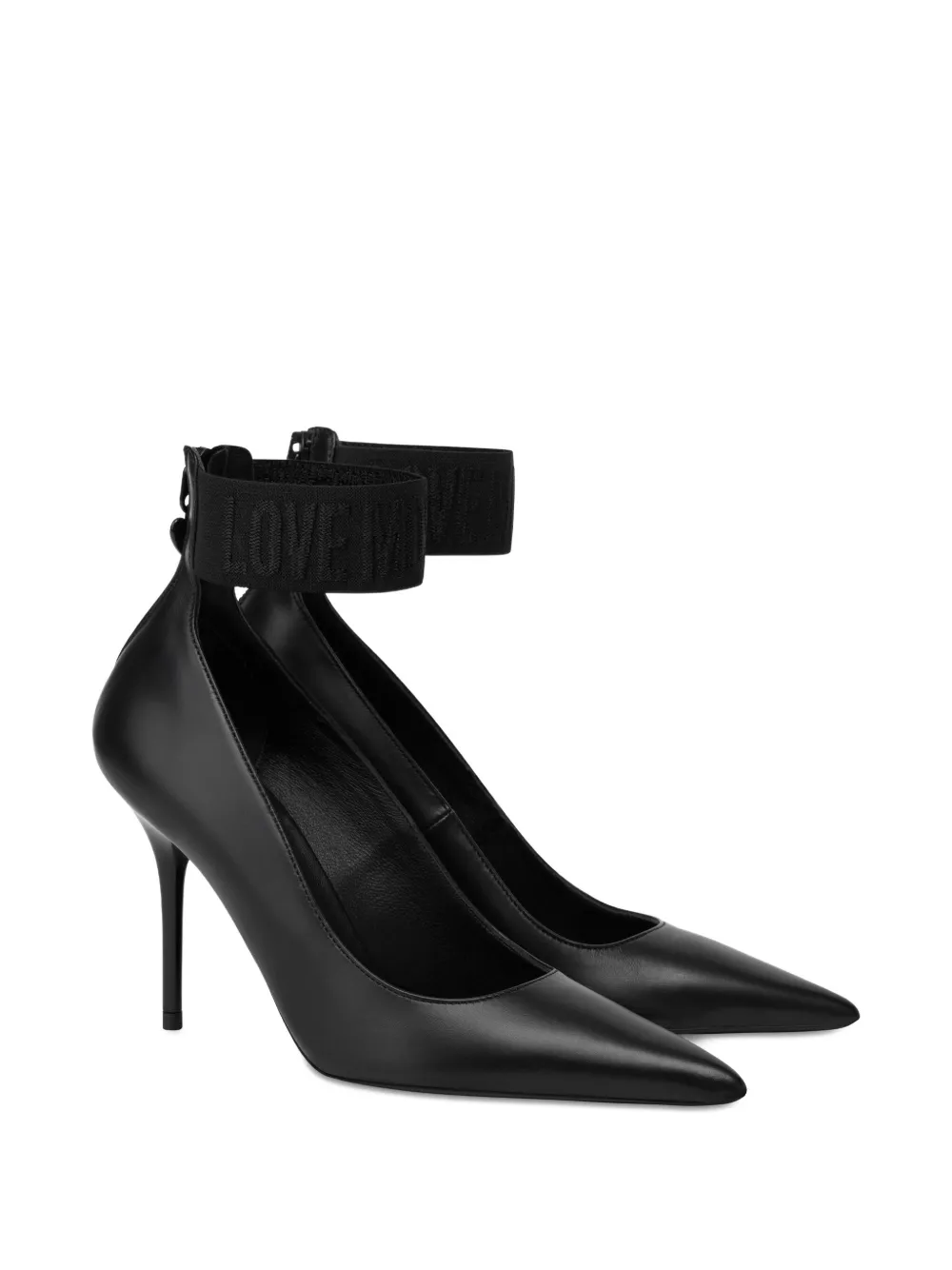 Love Moschino leather pumps Black