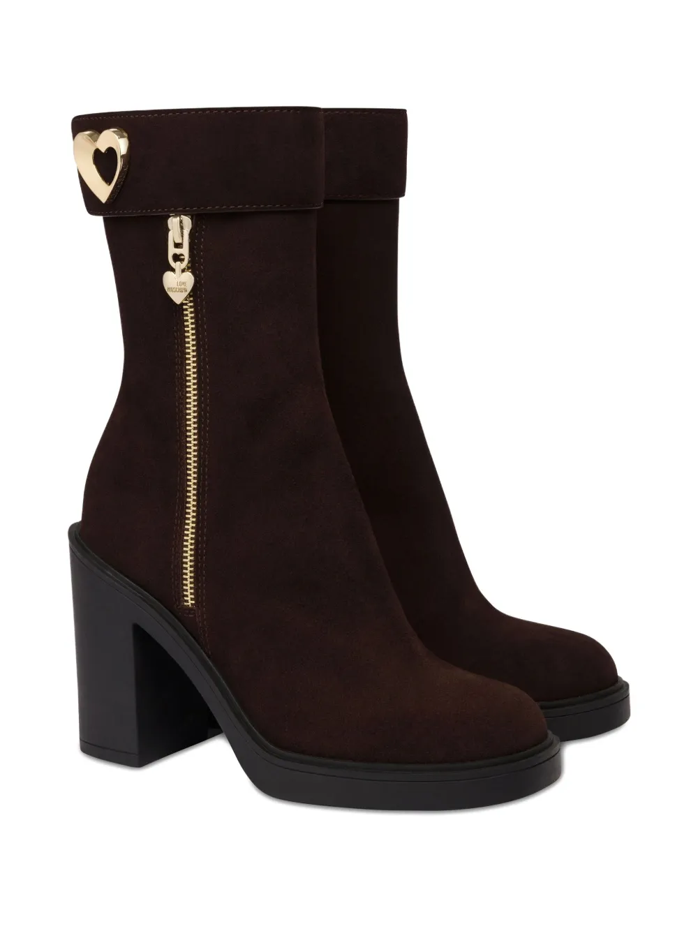 Love Moschino heeled boots Brown