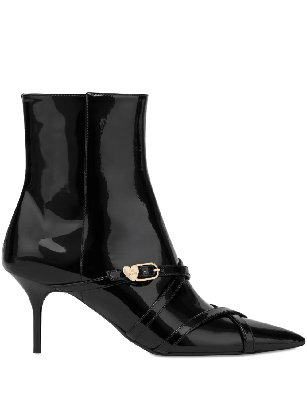 Love Moschino pointed-toe ankle boots Black