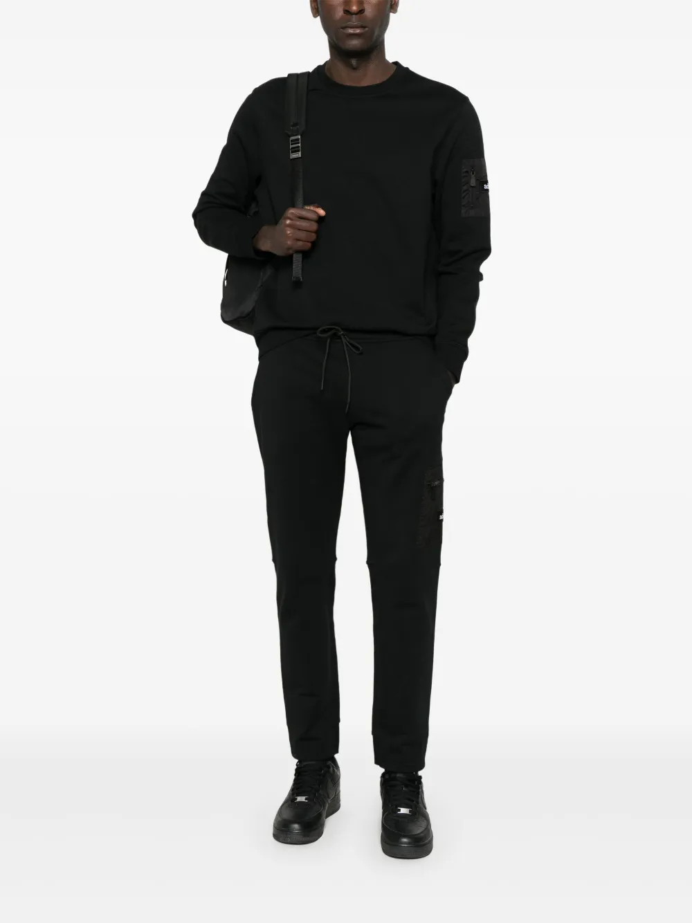 Add Katoenen sweater - Zwart