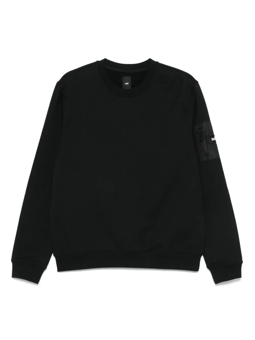 Add cotton sweatshirt | Black | Image 1