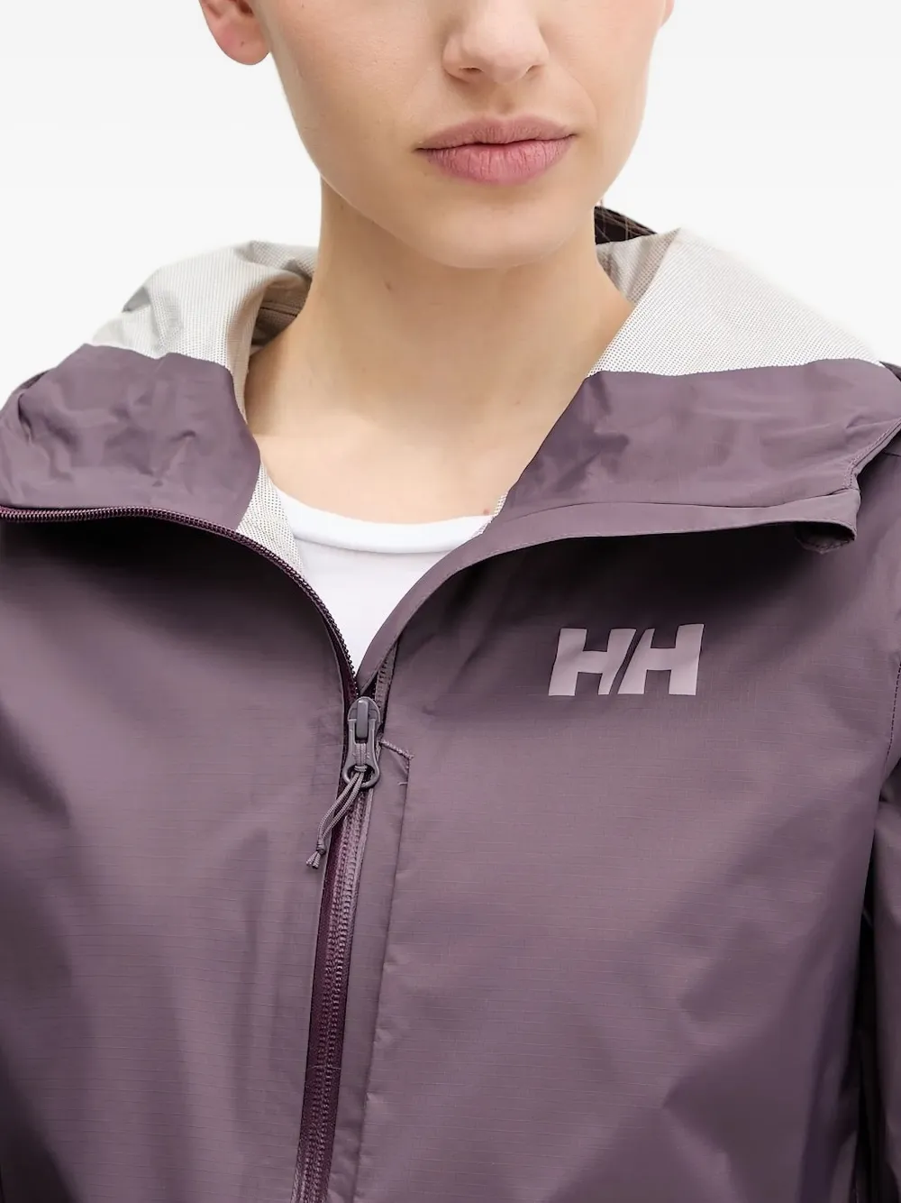Helly Hansen Hooded Performance Jacket In Purple
