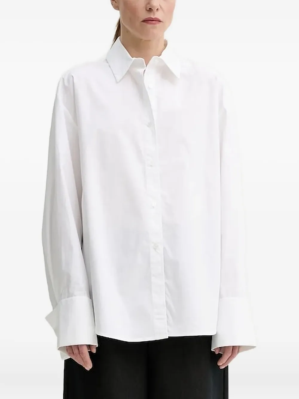 HERSKIND cuff-detail shirt | White | Image 1