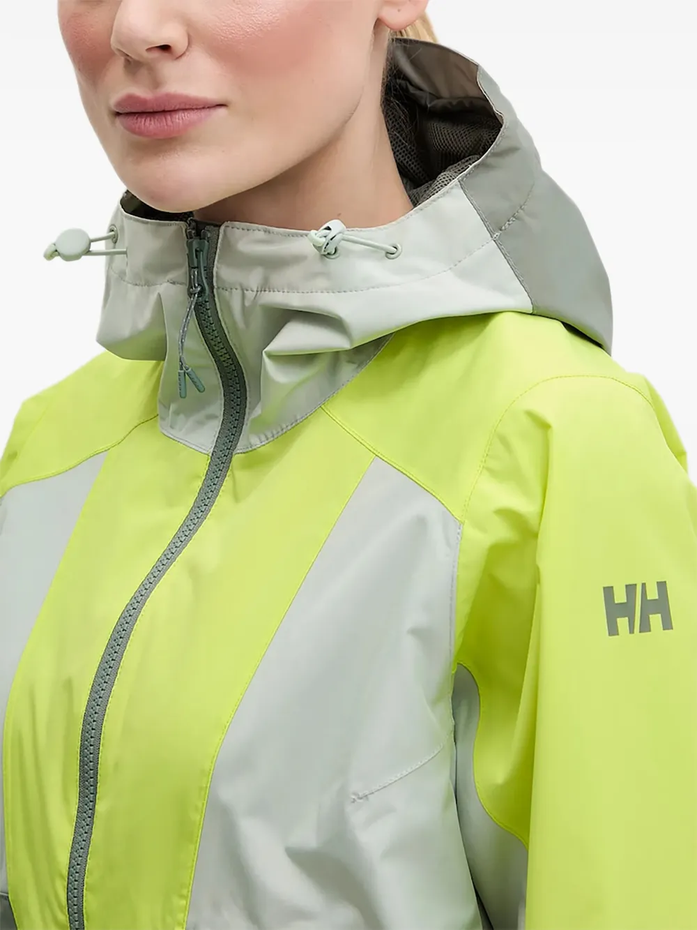 Helly Hansen Colour-block Hooded Jacket In Multi