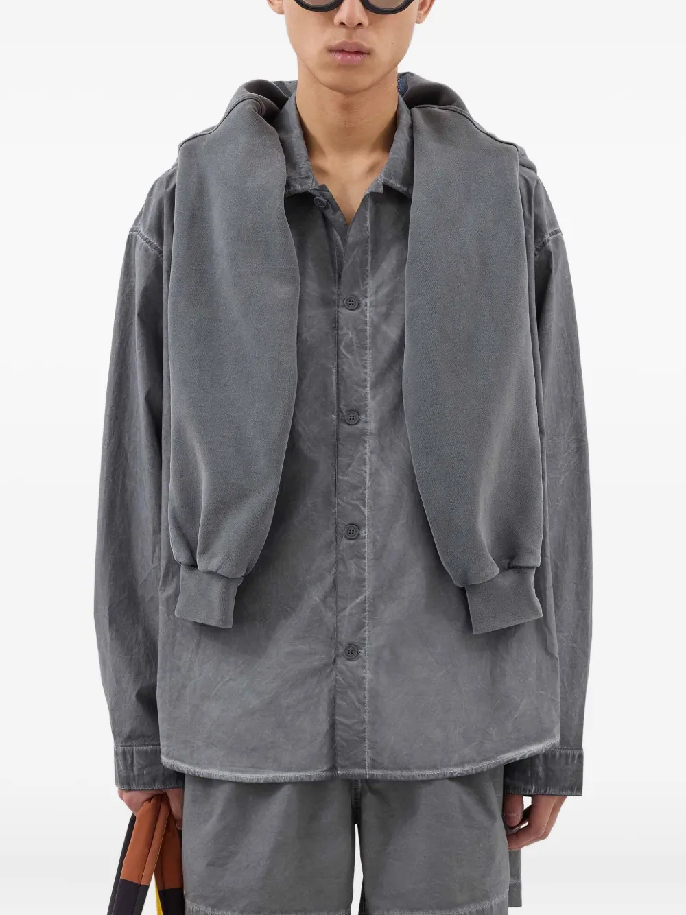 Sunnei washed-effect button-up shirt | Shirts | Image 2