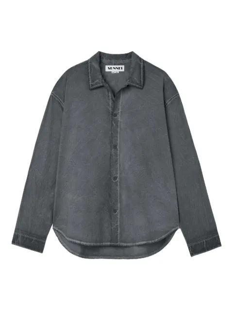 Sunnei washed-effect button-up shirt