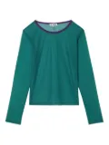 Sunnei mesh long-sleeve top - Green