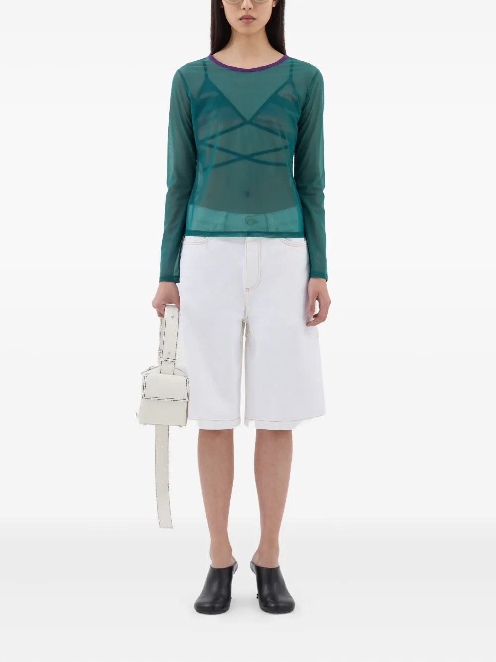 Sunnei mesh long-sleeve top | T-shirts & Jerseys | Image 2