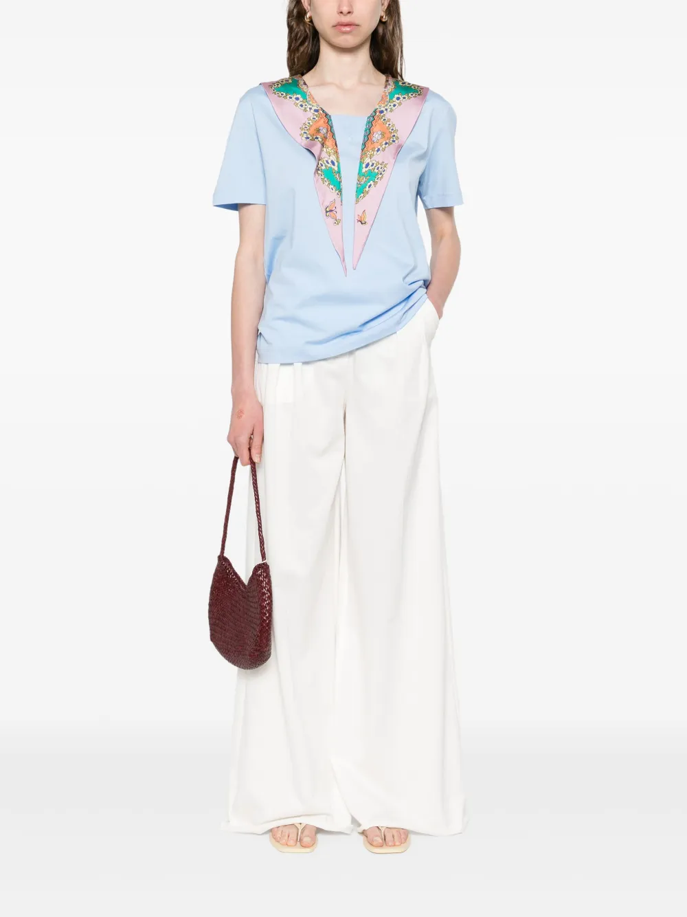 ETRO Blouse met korte mouwen - Blauw