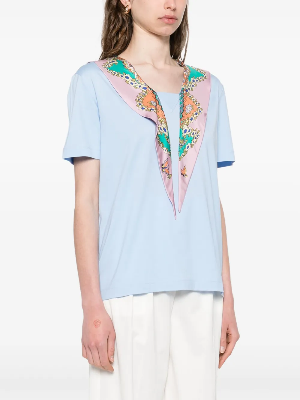 ETRO Blouse met korte mouwen Blauw