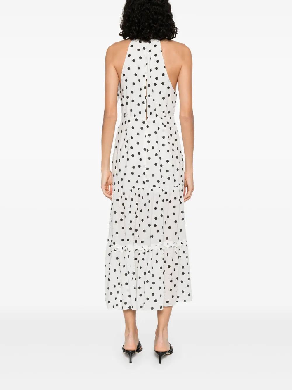 Rixo London Eleanor Halterneck Cotton Midi Dress