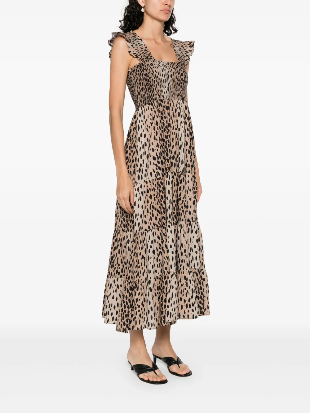 Rixo Kendall jurk Bruin