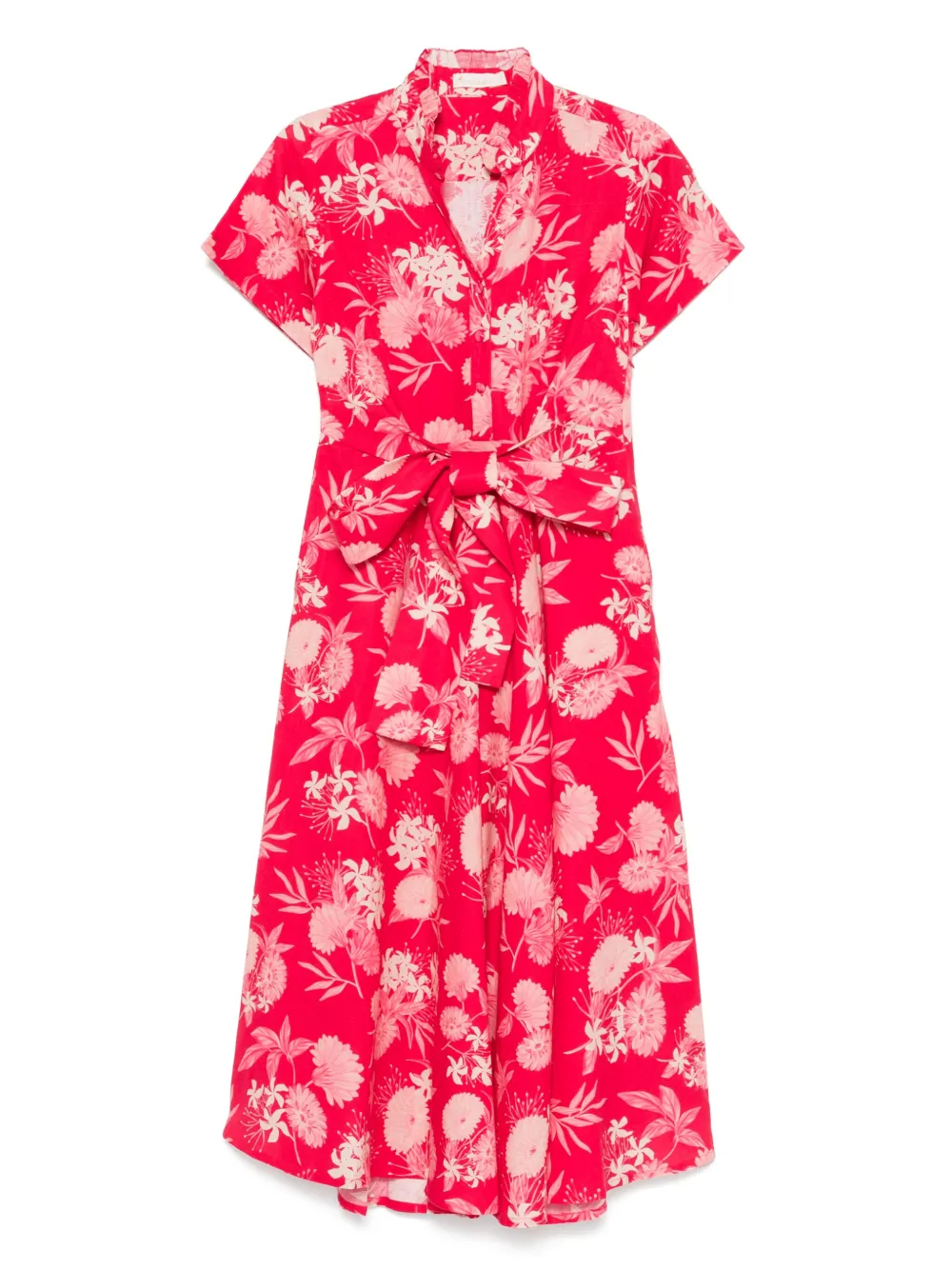 floral-print midi dress