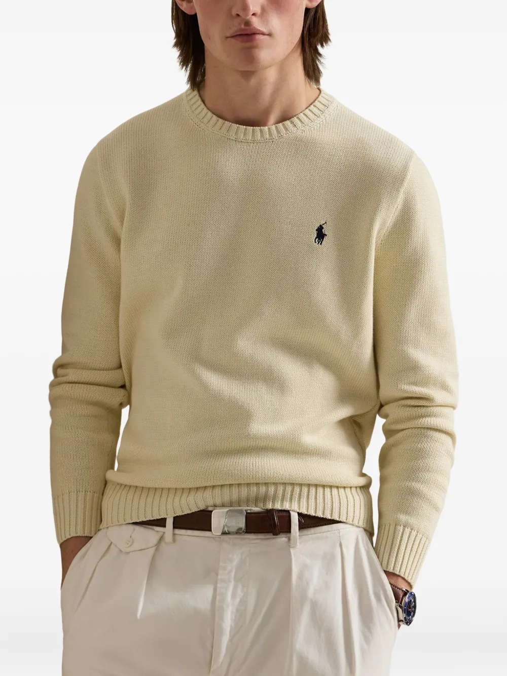 Polo Ralph Lauren Trui met borduurwerk Beige