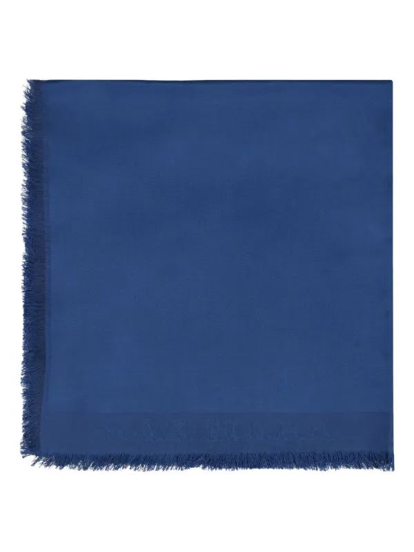 【送料&関税込】Max Mara Wales Silk Scarf Max Mara Wales Silk Scarf | Blue | FARFETCH MY