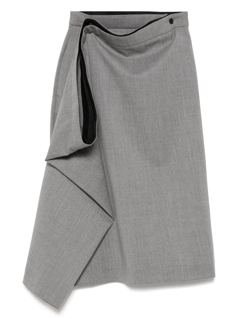 ALAINPAUL wool midi skirt | Grey | Image 1