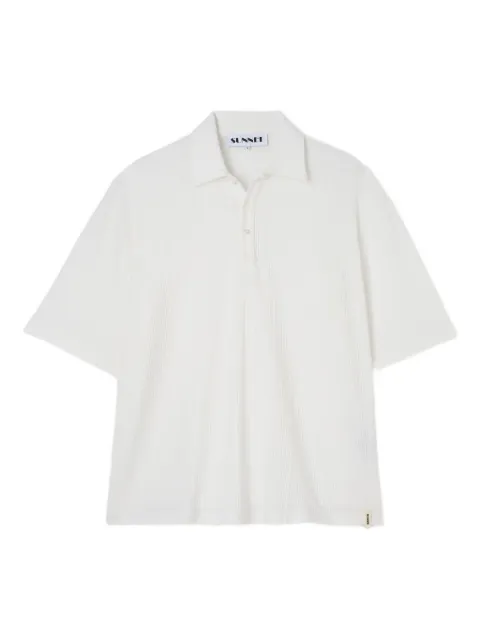 Sunnei ribbed-knit polo shirt