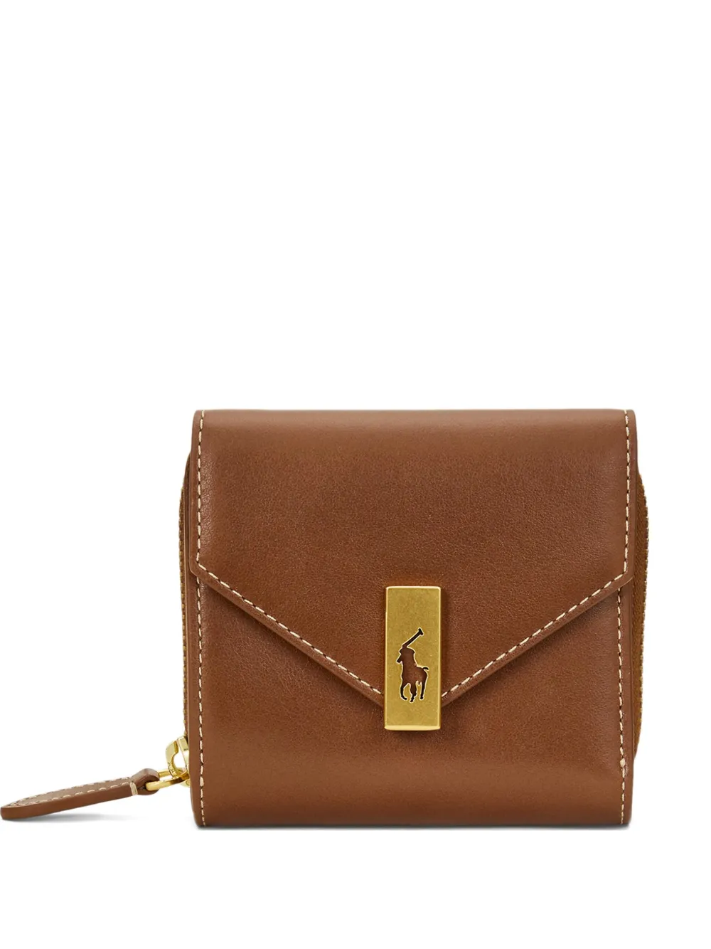 Polo Ralph Lauren フラップ財布 - ブラウン Polo Ralph Lauren フラップ財布 - ブラウン