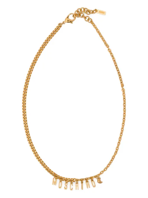 Moschino logo-lettering necklace