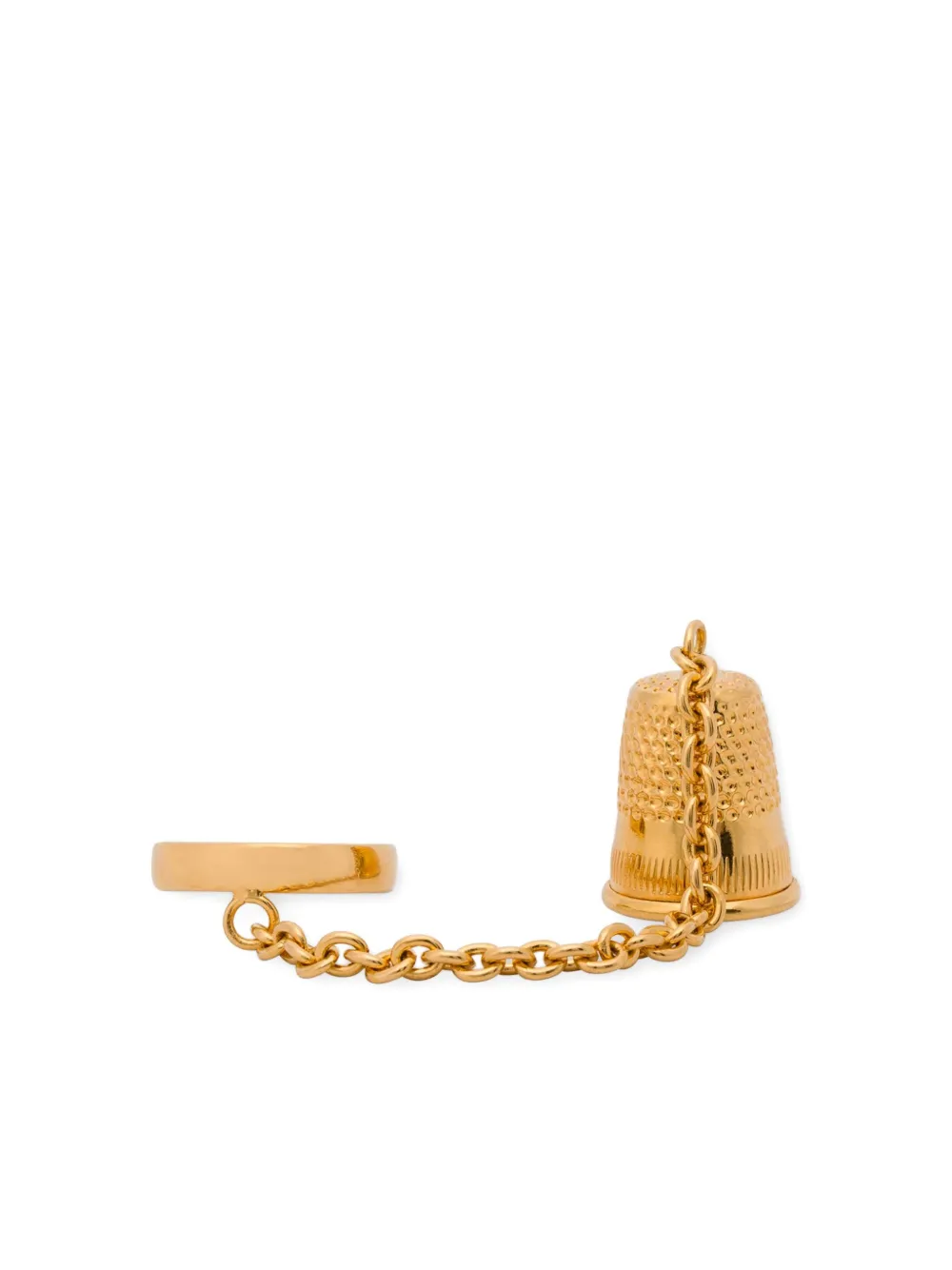 Moschino Ring met bedel - Goud