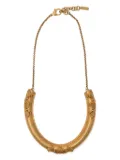Moschino baroque-motif necklace - Gold