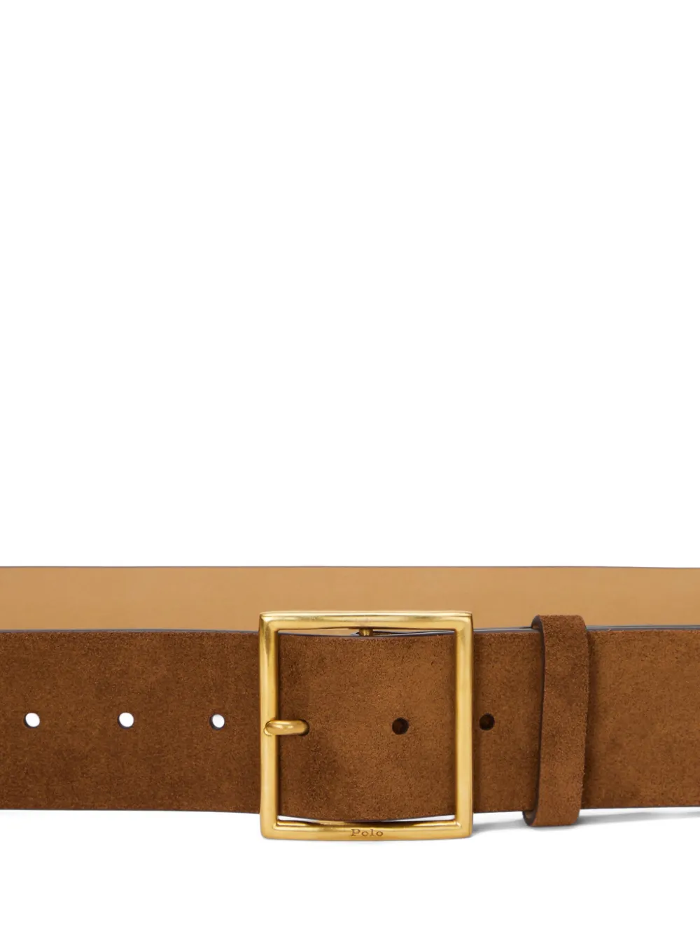Polo Ralph Lauren Suède riem Bruin
