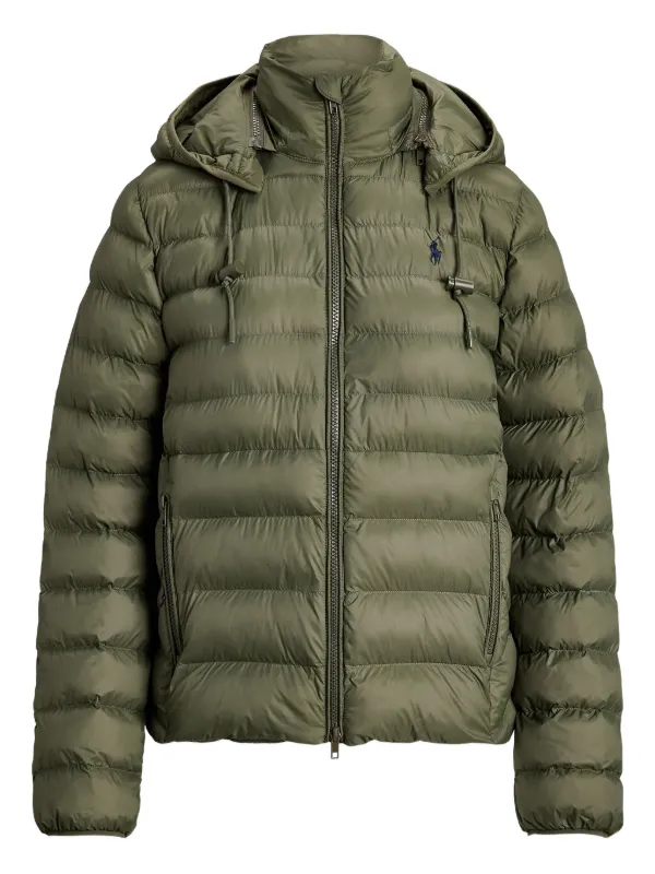 Polo Ralph Lauren Hooded Puffer Jacket in Green