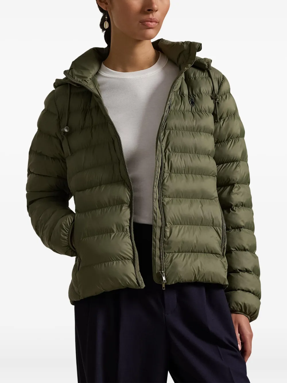 Polo Ralph Lauren Gewatteerd jack Groen