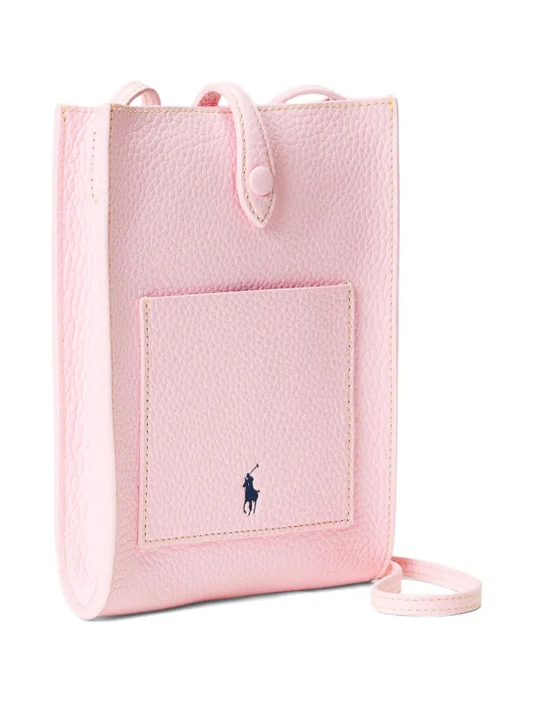 LAUREN RALPH LAUREN レザー ショルダーバッグ ポーチ ピンク LAUREN RALPH LAUREN レザー ショルダーバッグ ポーチ ピンク