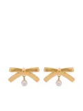 Moschino bow-shaped earrings - Gold