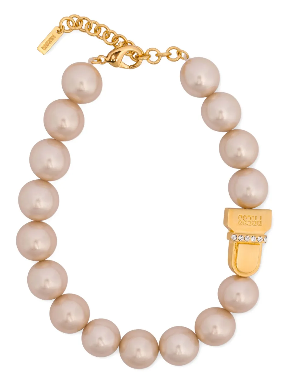 faux-pearl necklace