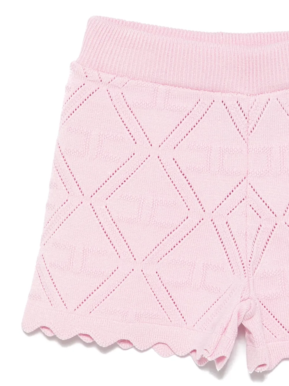 Elisabetta Franchi La Mia Bambina Top en shorts met borduurwerk Roze