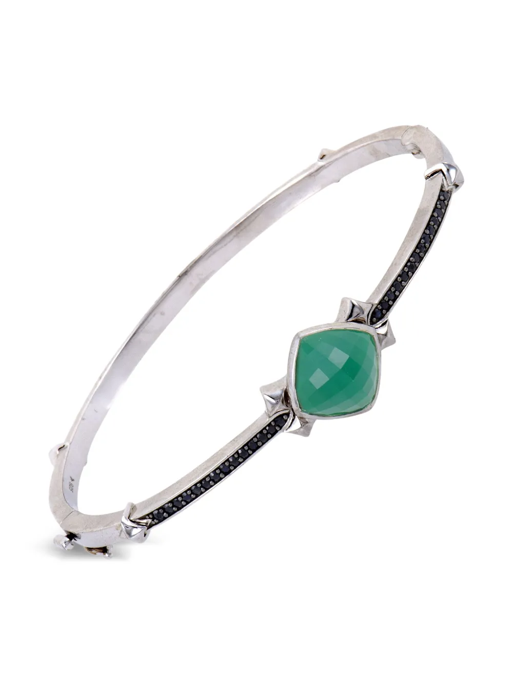 Stephen Webster Bracciale Superstud in argento sterling con crisoprasio e quarzo Pre-owned